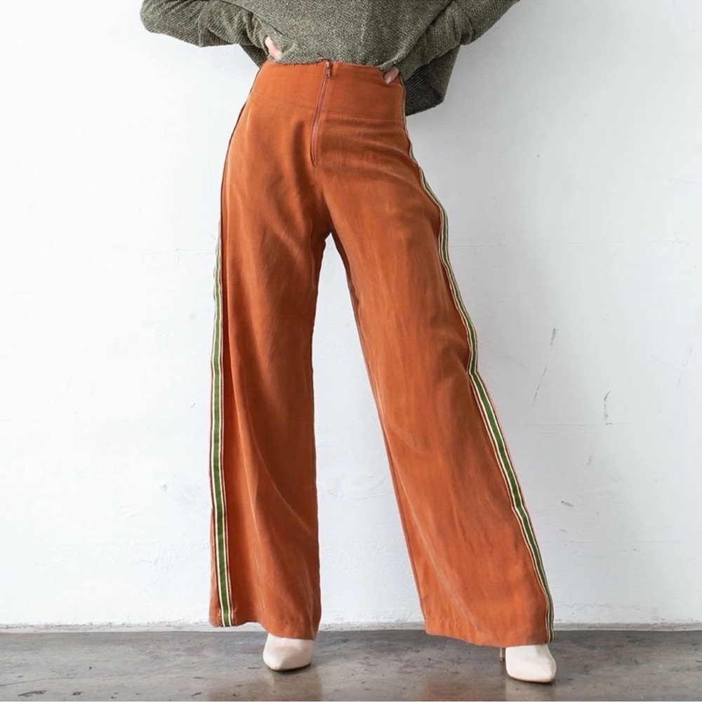 Tribe Kelley Sierra Staff‎ Bells Side Stripe Wide Leg Pants Size X-Small